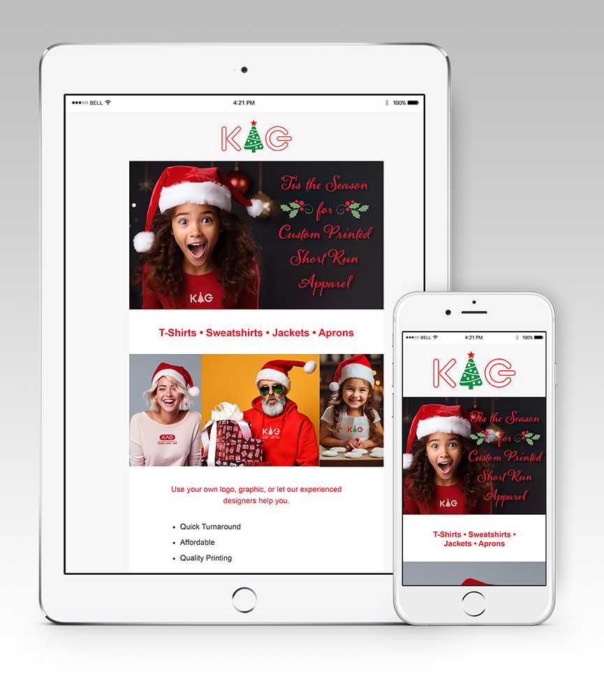 Christmas Tee Email Design