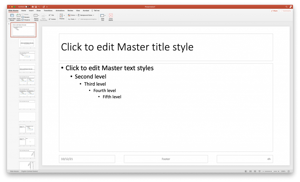 PPT master slide example
