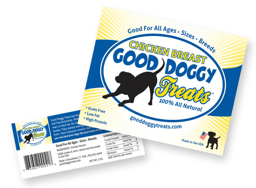 Good Doggy Treat Labels
