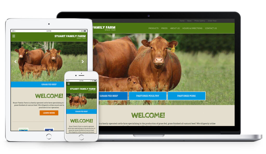 Stuart Family Farm website