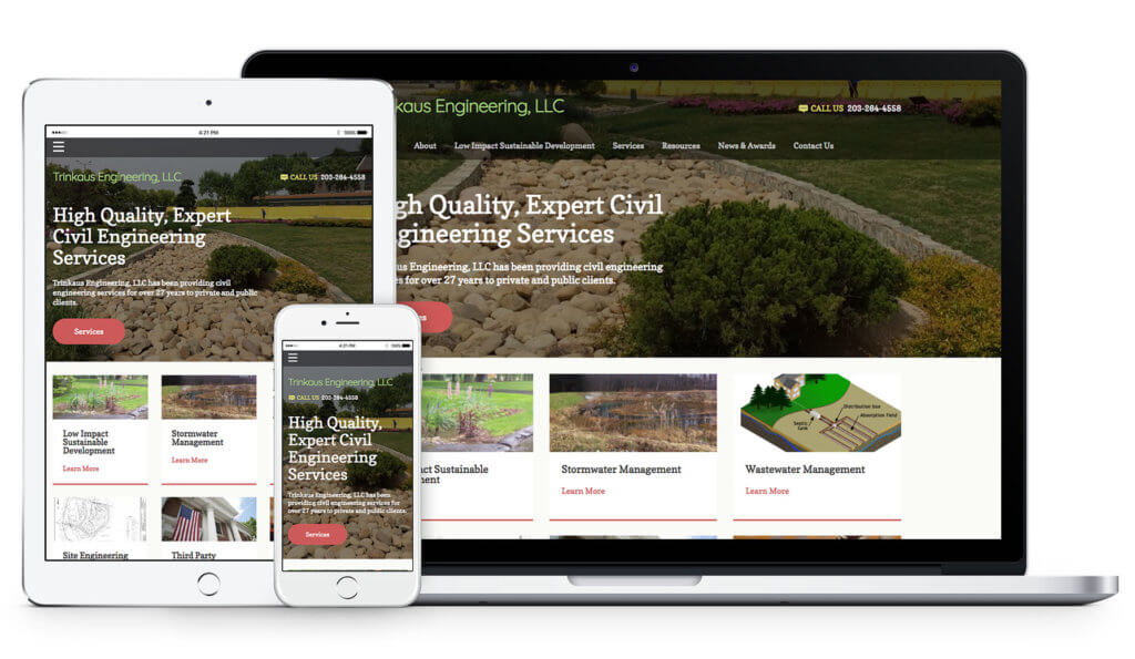 Trinkaus Engineering website design media
