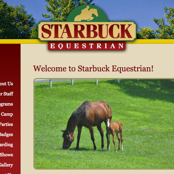 Starbuck Equestrian website thumb