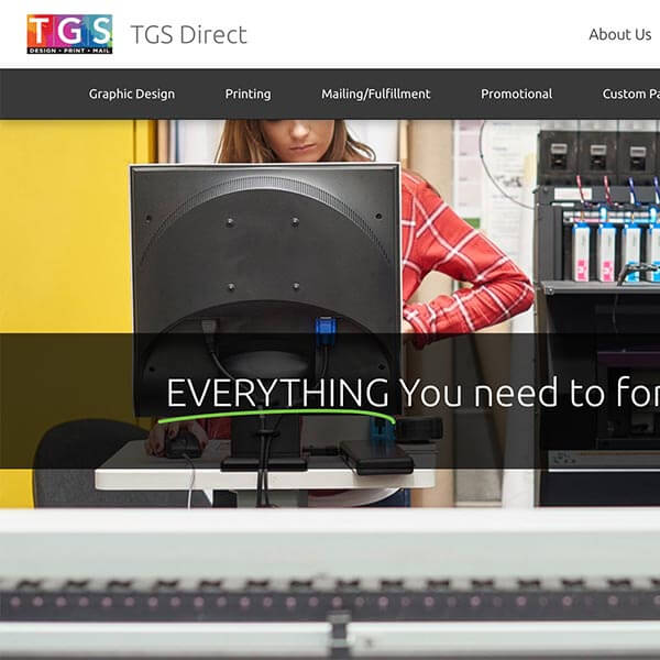 TGS direct website design thumb